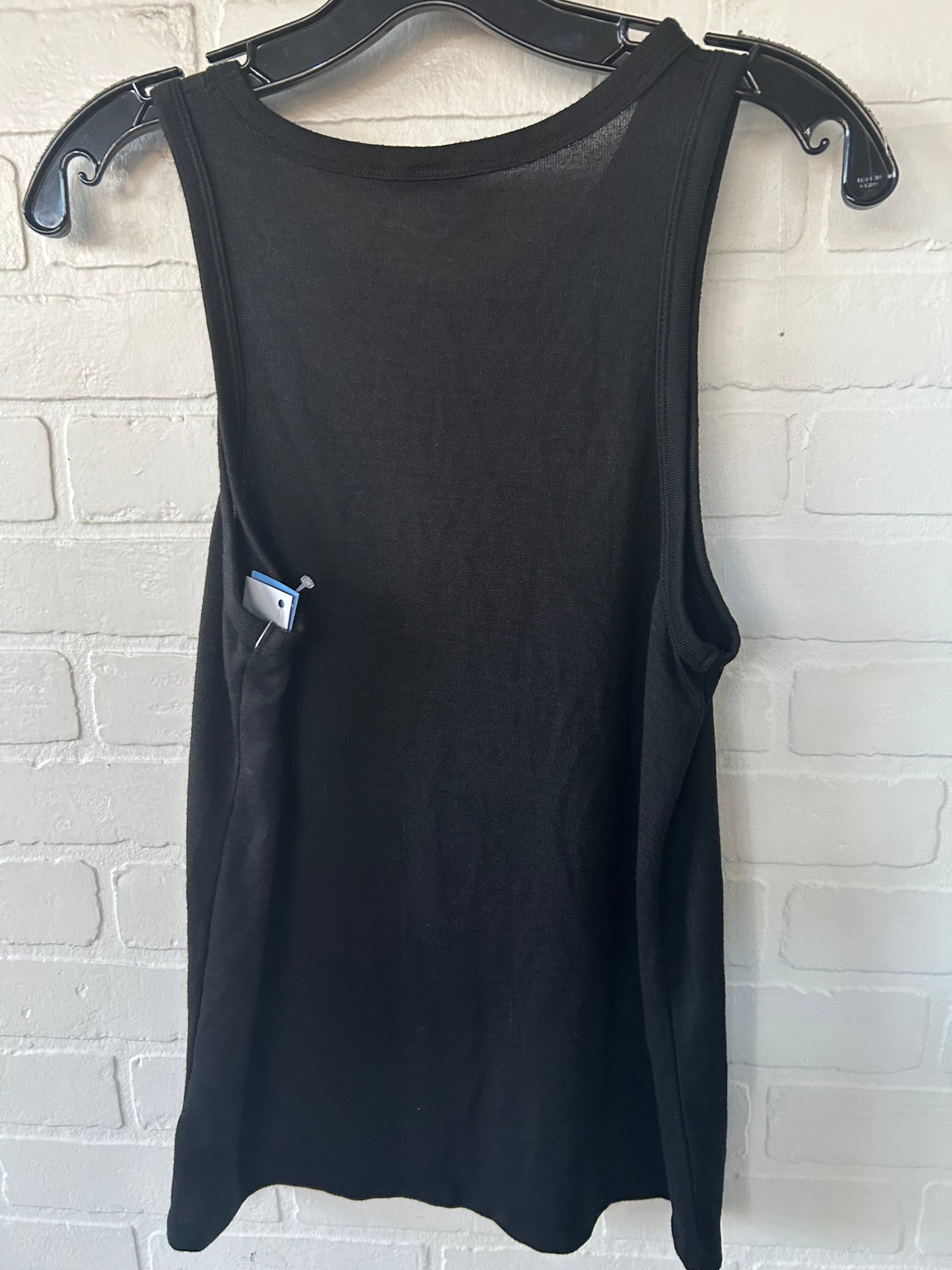 Top Sleeveless Basic By Gap In Black, Size: M