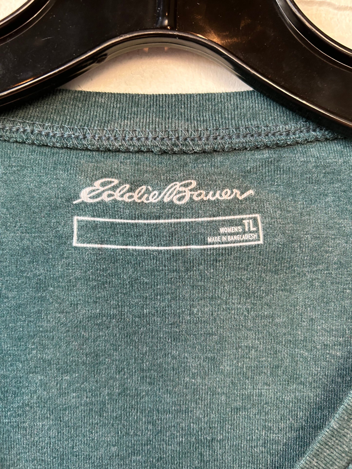 Top Long Sleeve Basic By Eddie Bauer In Green, Size: L