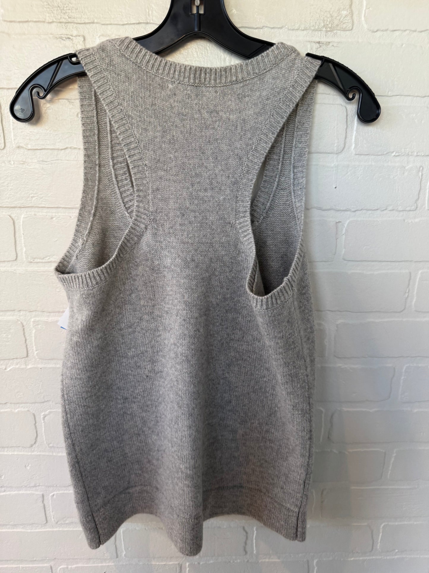 Vest Sweater By Michael By Michael Kors In Grey, Size: S