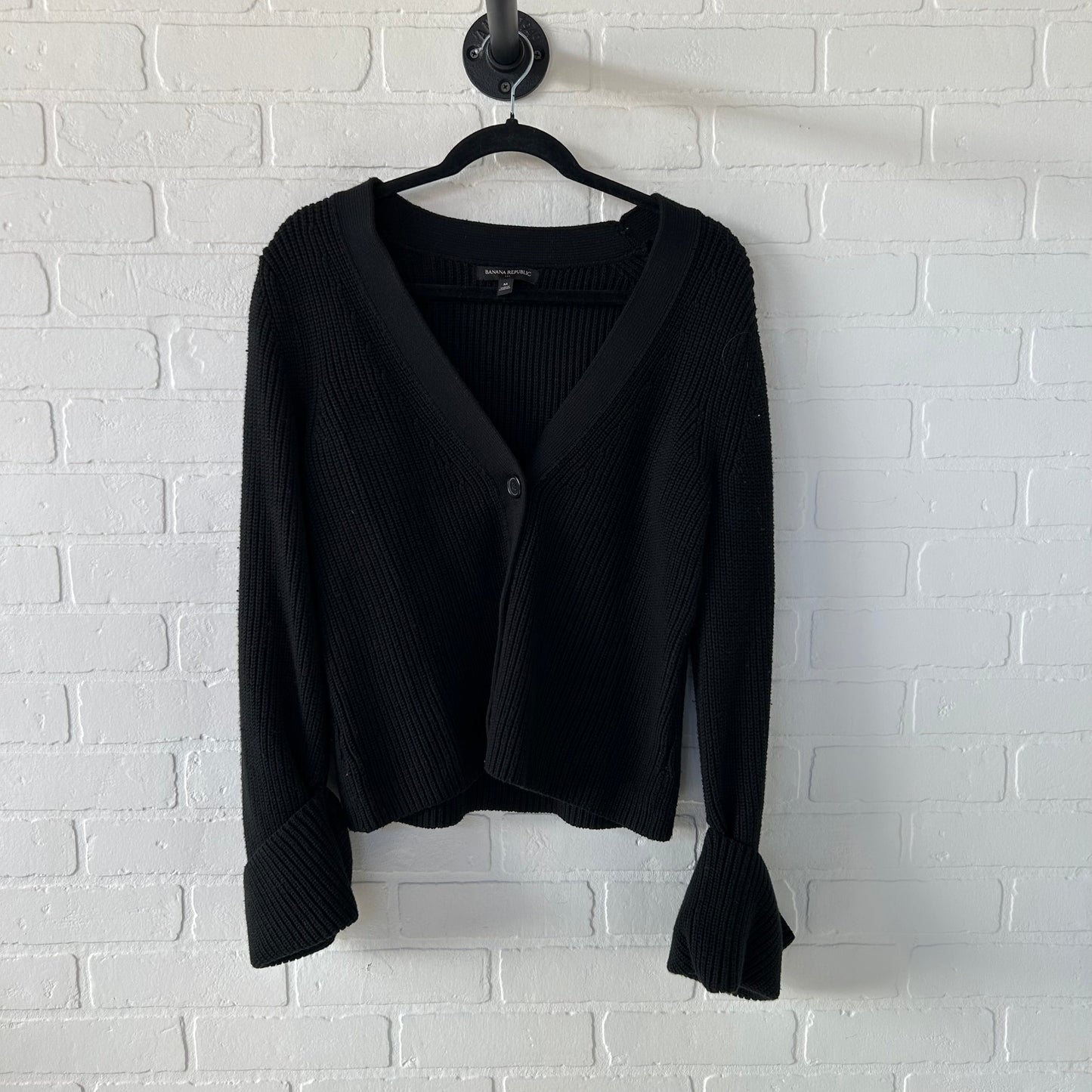 Sweater Cardigan By Banana Republic In Black, Size: M