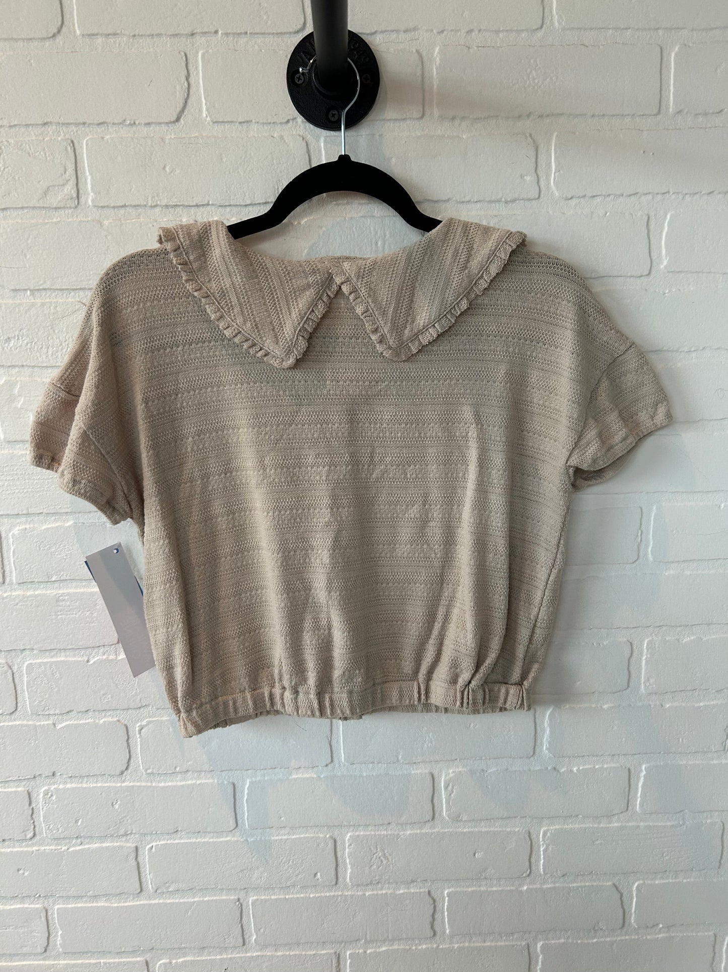 Top Short Sleeve By Madewell In Tan, Size: Xs