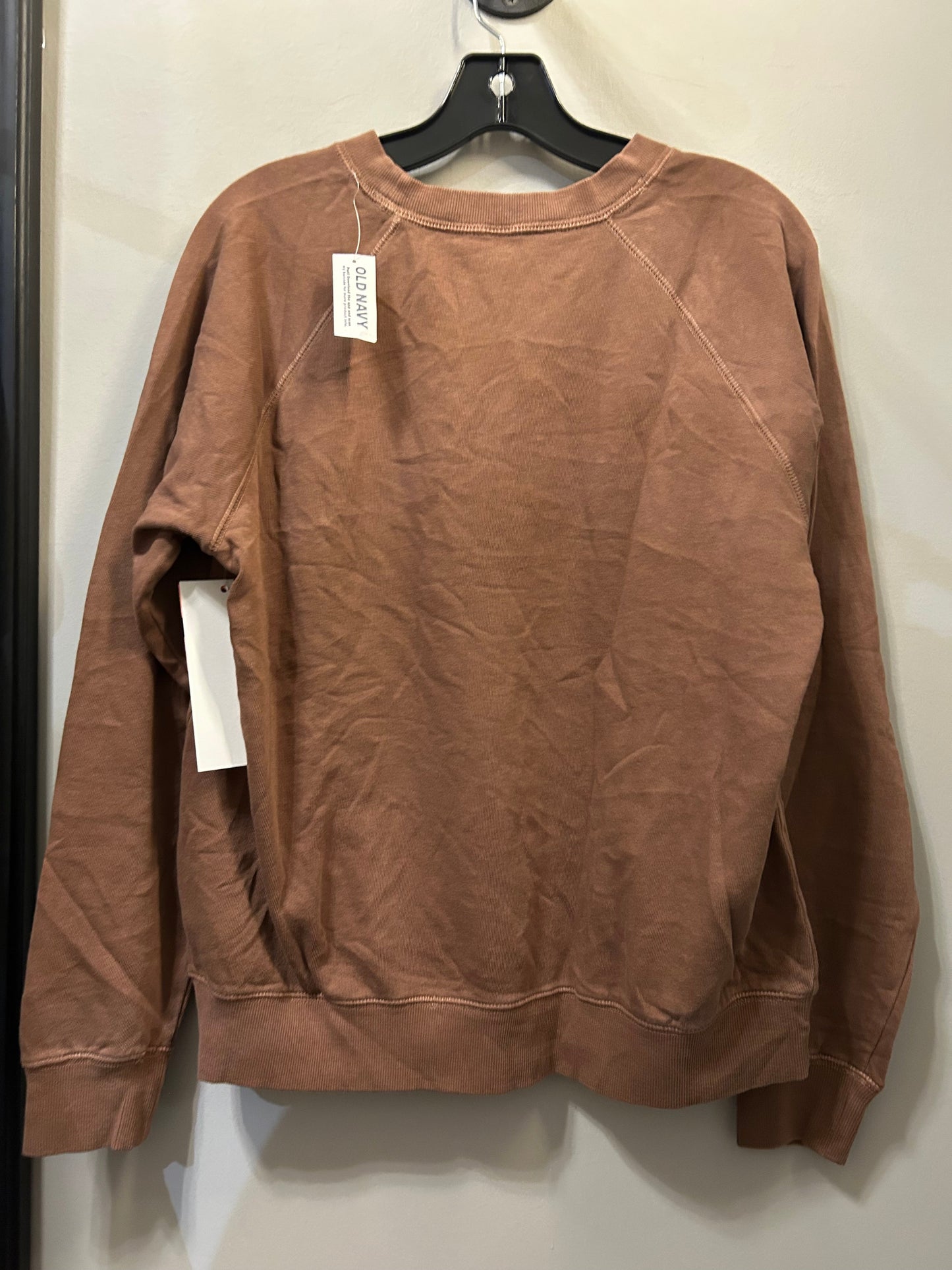 Sweatshirt Crewneck By Old Navy In Brown, Size: M