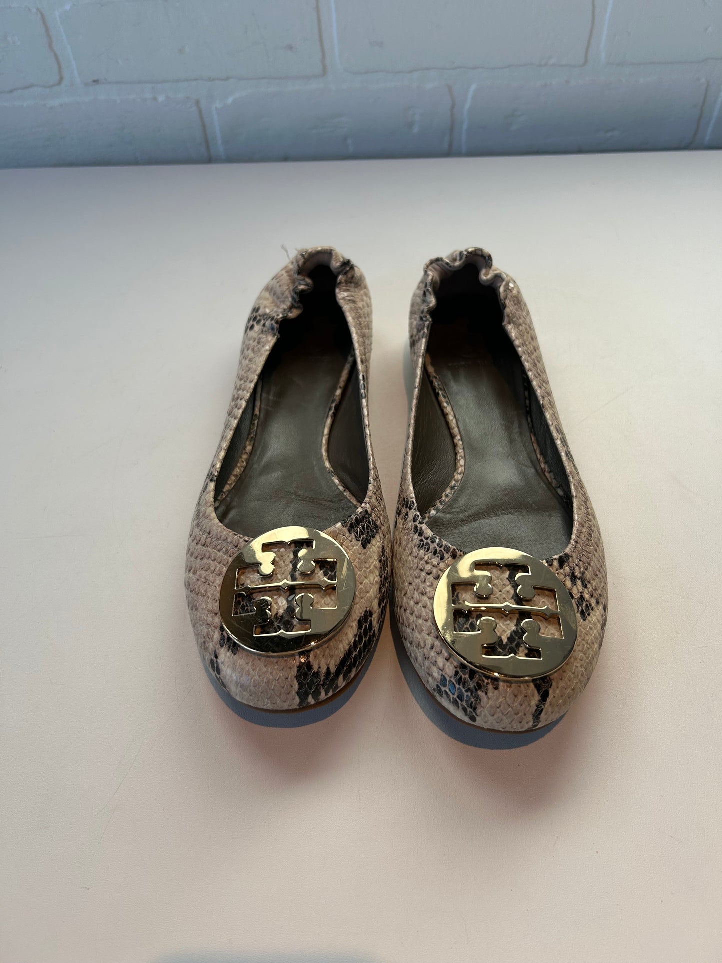 Shoes Designer By Tory Burch In Snakeskin Print, Size: 9