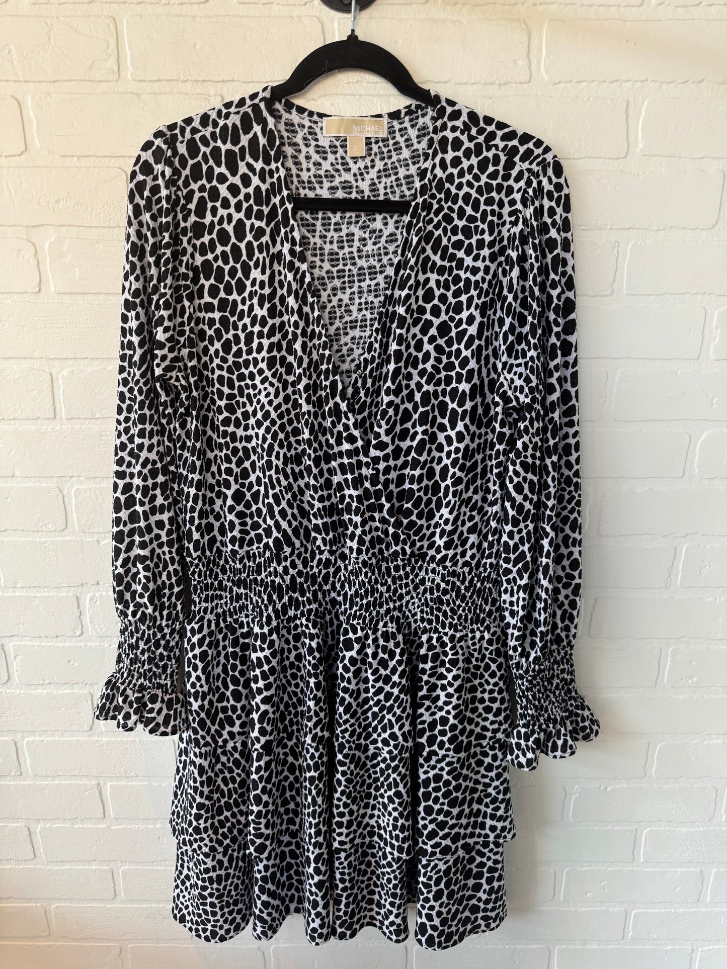 Dress Work By Michael By Michael Kors In Black & White, Size: L