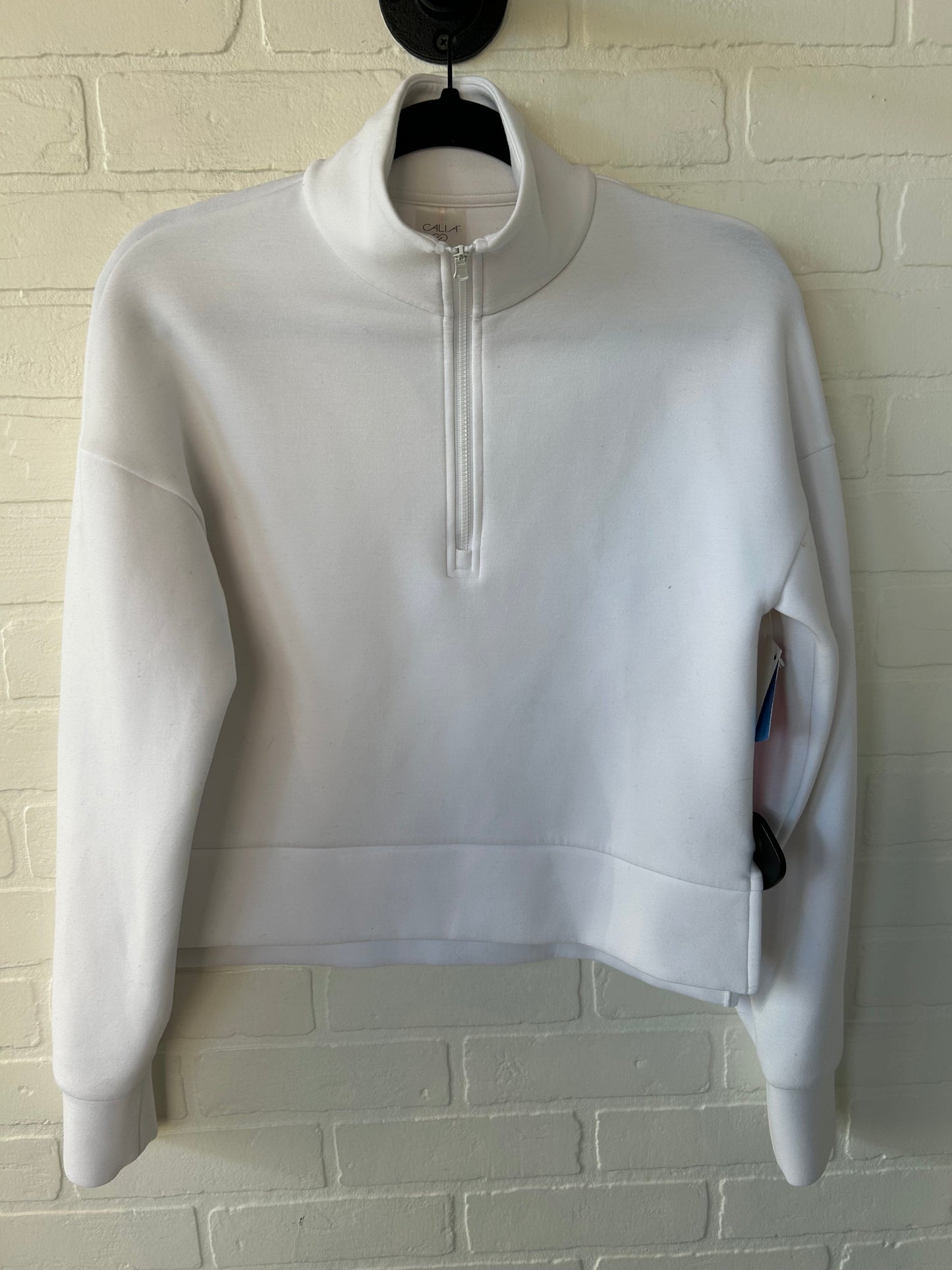 Athletic Sweatshirt Collar By Calia In White, Size: Xs