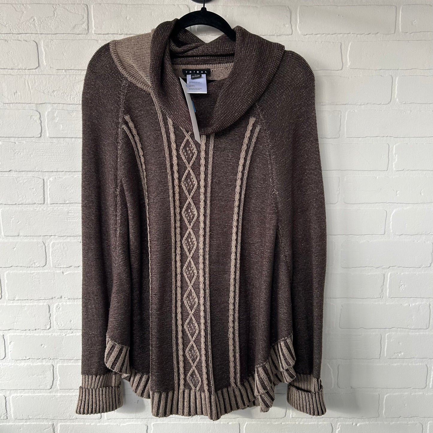 Poncho By Tribal In Brown & Tan, Size: L