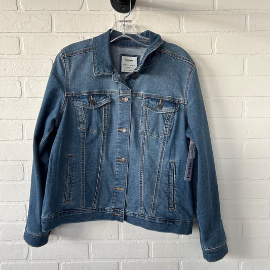 Jacket Denim By Sonoma In Blue Denim, Size: L