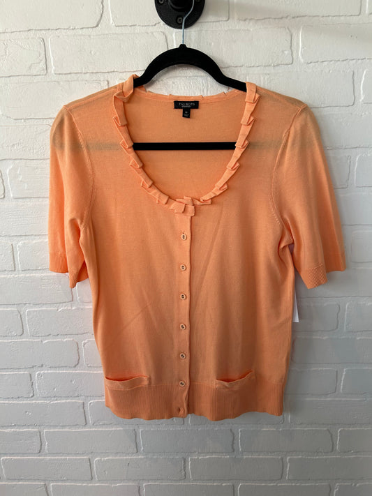 Sweater Short Sleeve By Talbots In Orange, Size: M