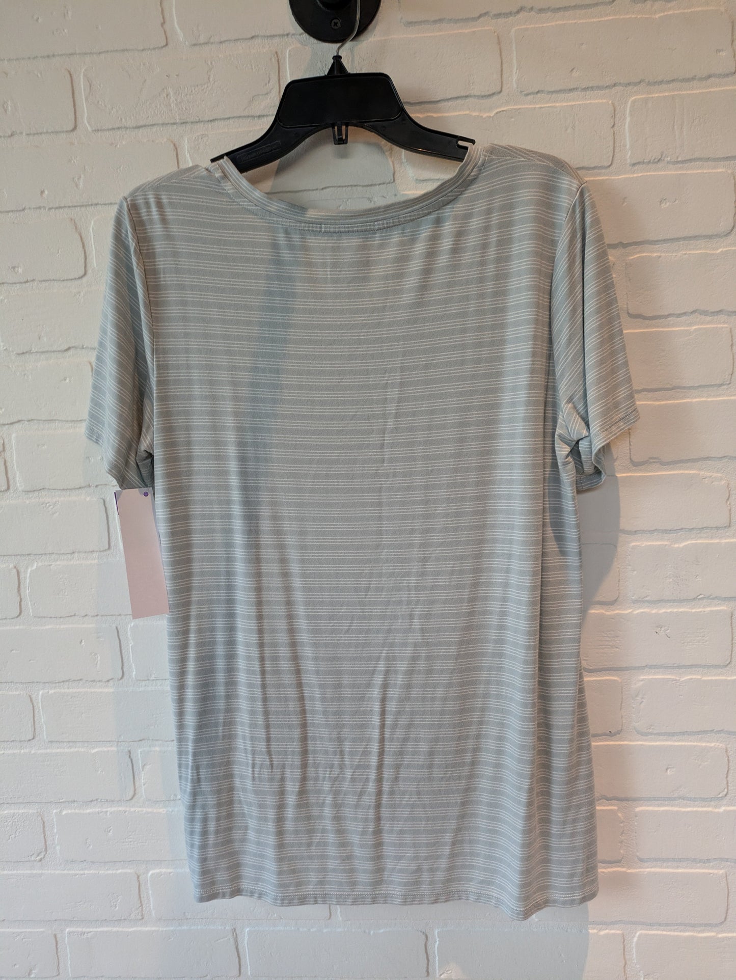 Blue & White Top Short Sleeve Matty M, Size L