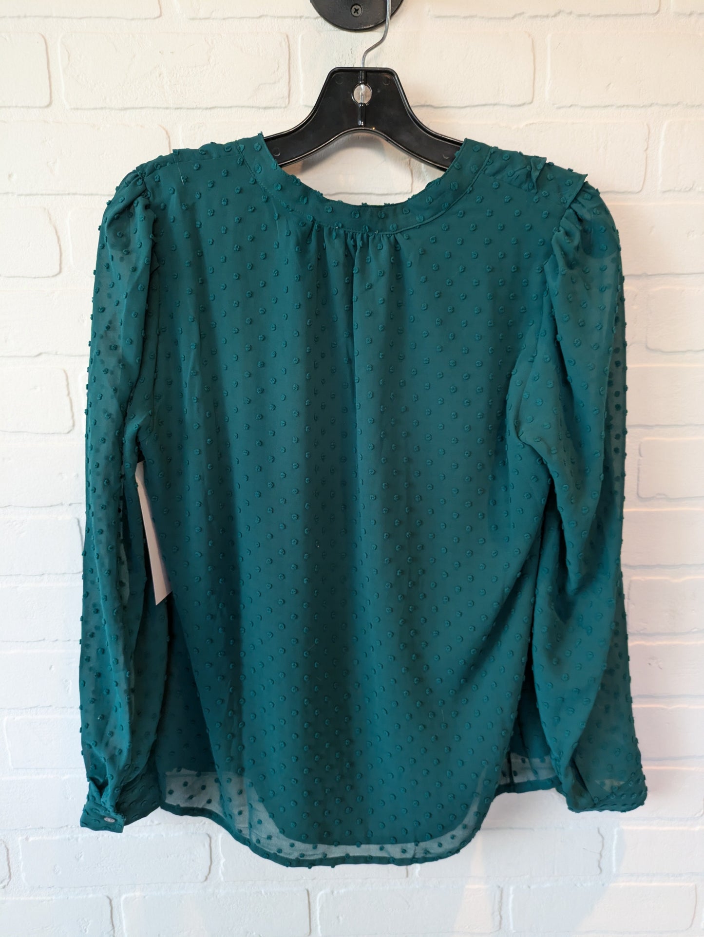 Green Top Long Sleeve J. Crew, Size Xs