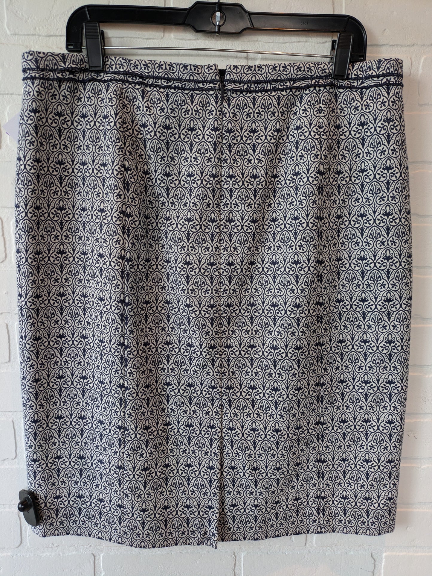 Blue & White Skirt Designer Tory Burch, Size 12