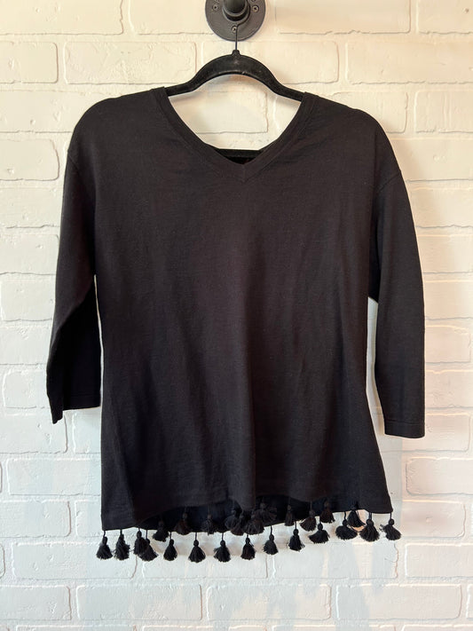 Black Top 3/4 Sleeve Basic Talbots, Size M