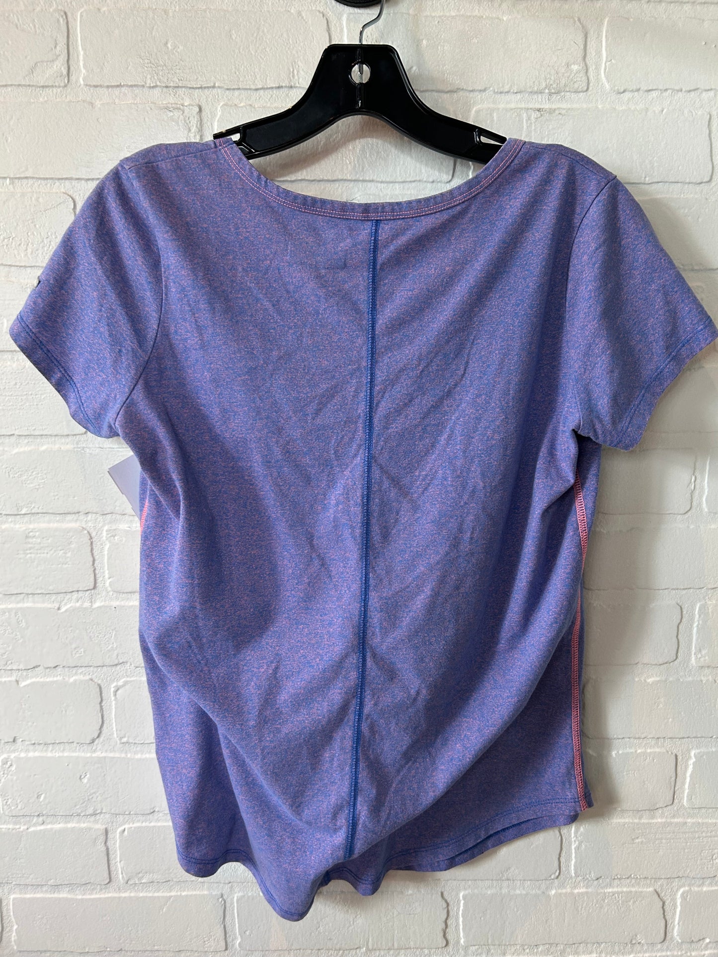 Purple Athletic Top Short Sleeve Columbia, Size M