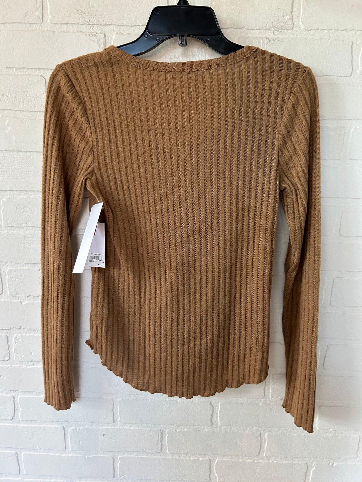 Brown Top Long Sleeve Bp, Size Xs