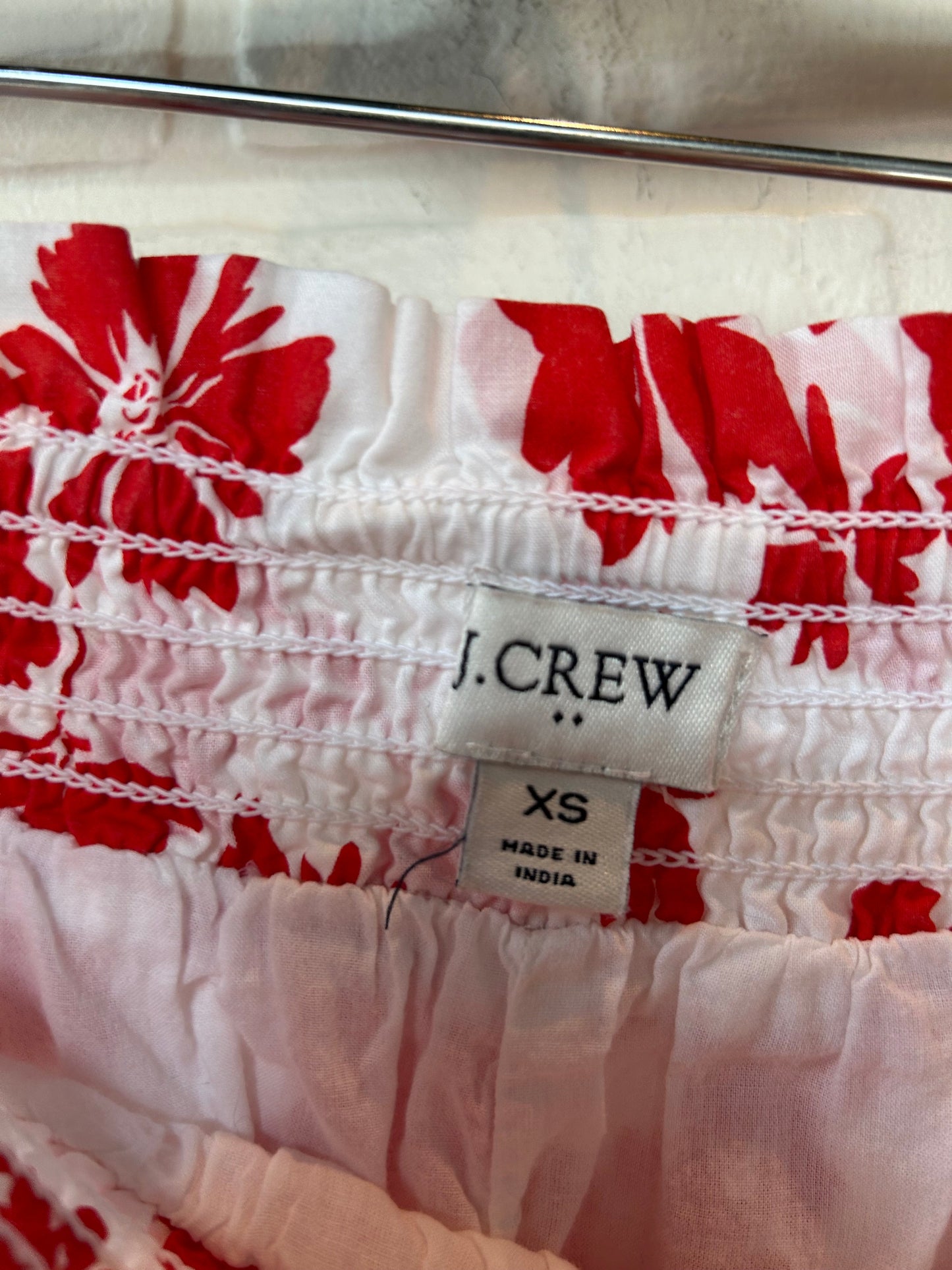 Red & White Skirt Mini & Short J. Crew, Size 0