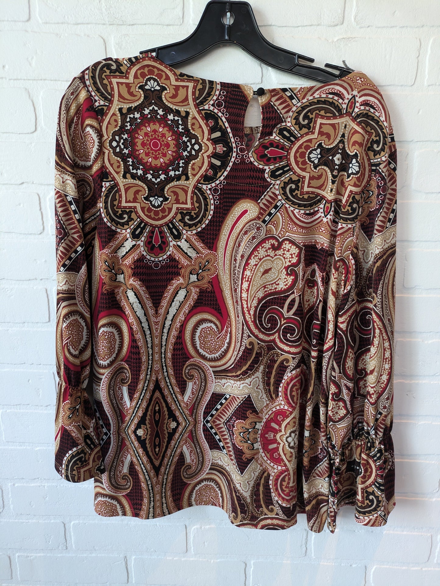 Top 3/4 Sleeve By Chicos In Multi-colored, Size: M