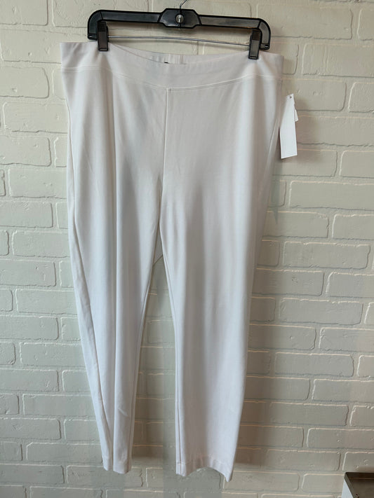 Pants Leggings By Eileen Fisher In White, Size: 14