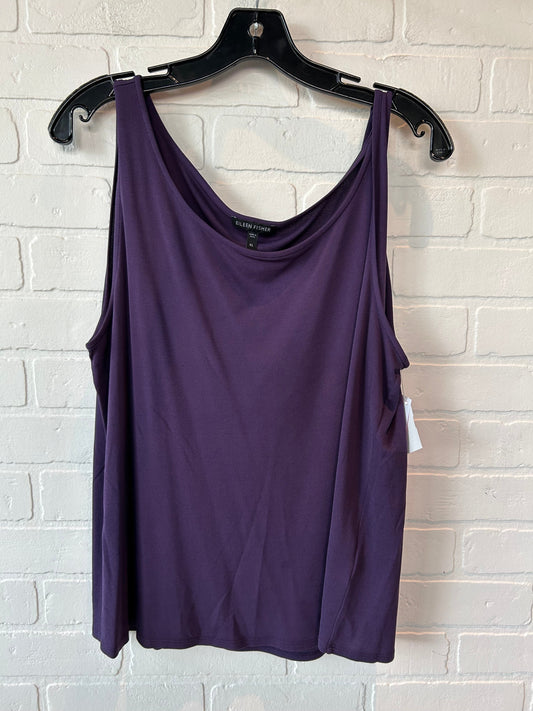 Tank Top By Eileen Fisher In Purple, Size: Xl