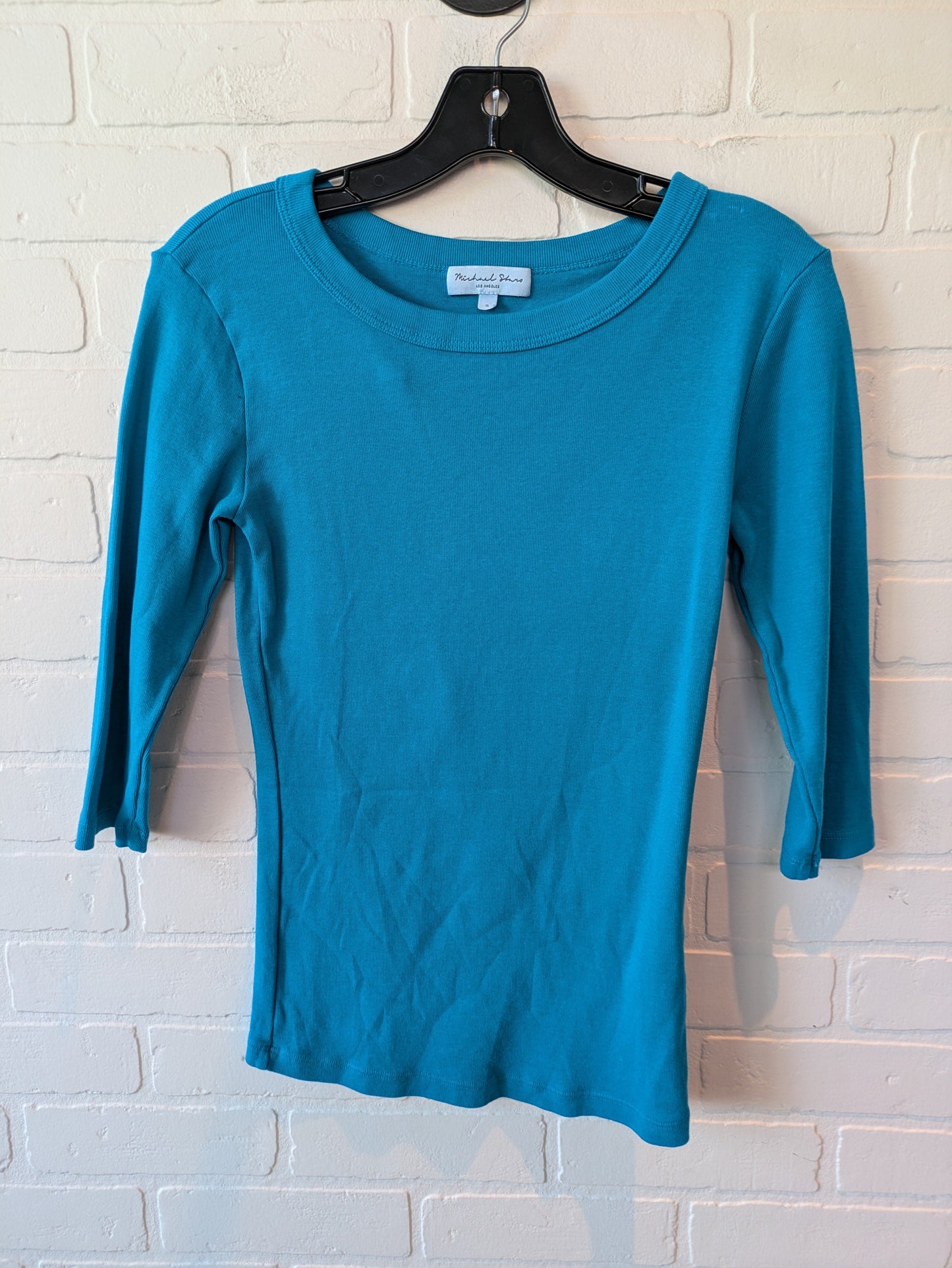 Top 3/4 Sleeve Basic By Michael Stars In Blue, Size: S