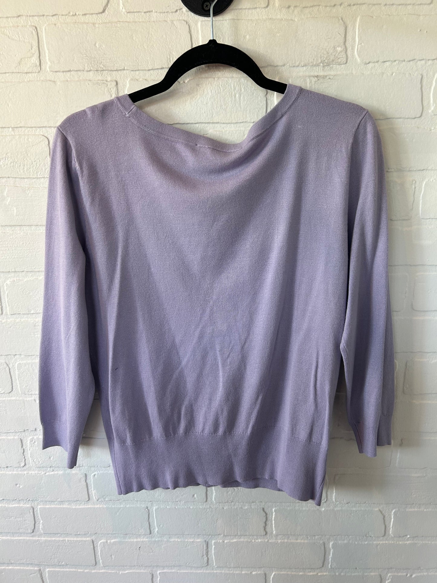 Sweater Cardigan By White House Black Market In Purple, Size: L