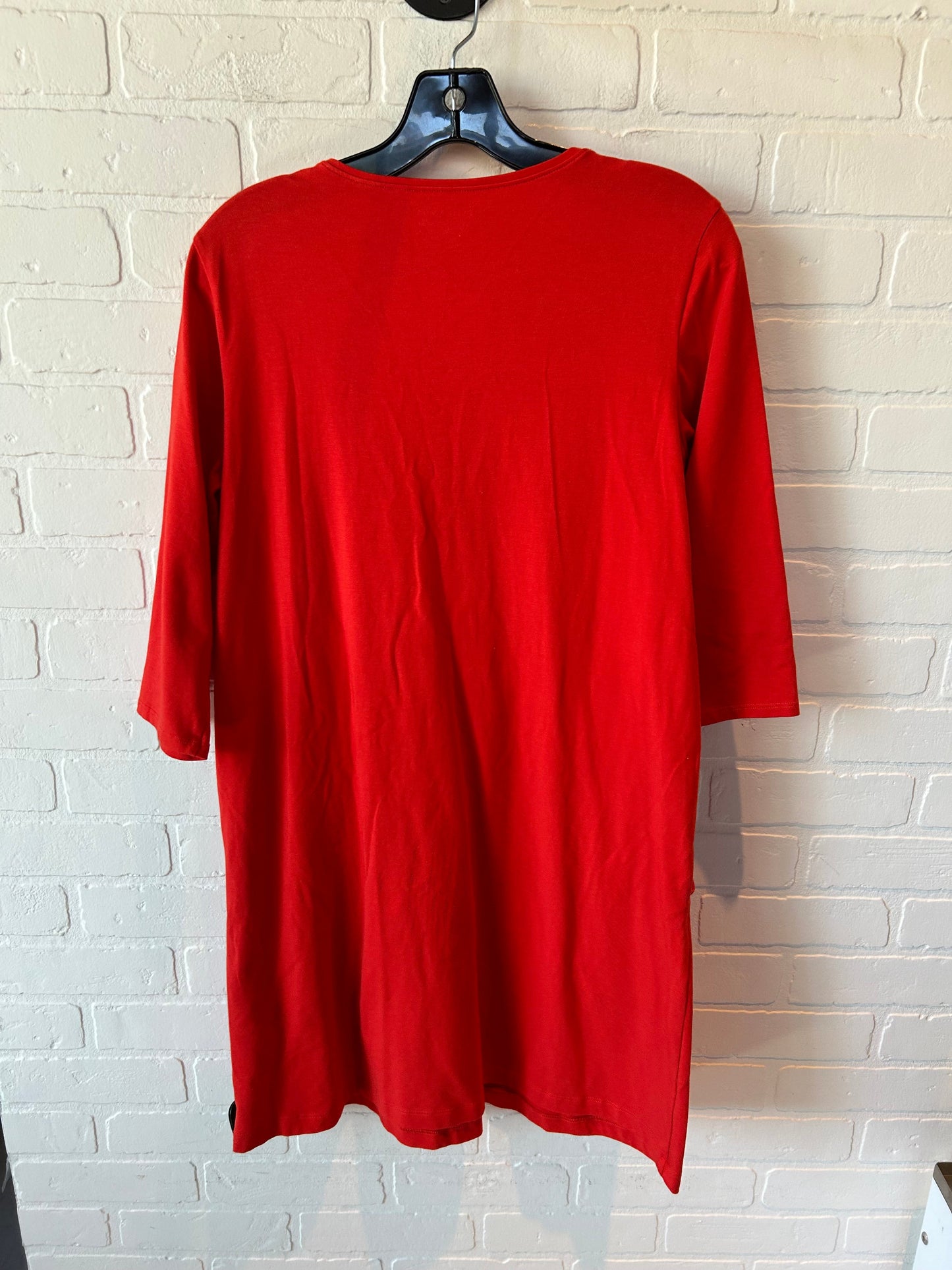 Dress Casual Midi By Eileen Fisher In Orange, Size: Xs