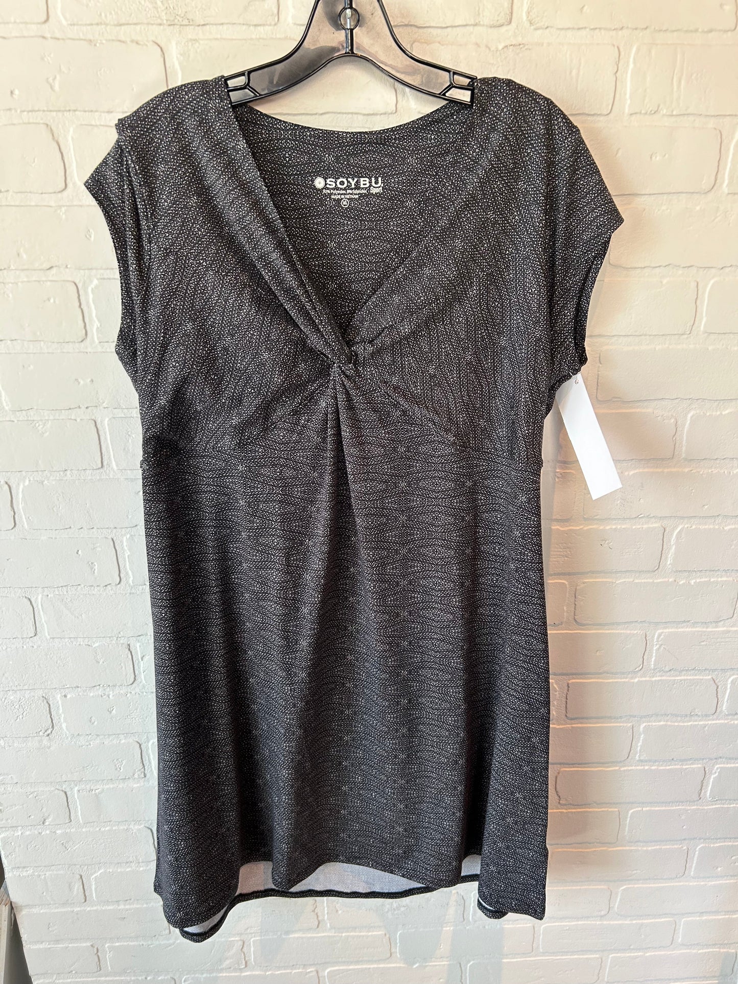 Athletic Dress By Soybu In Black & White, Size: Xl