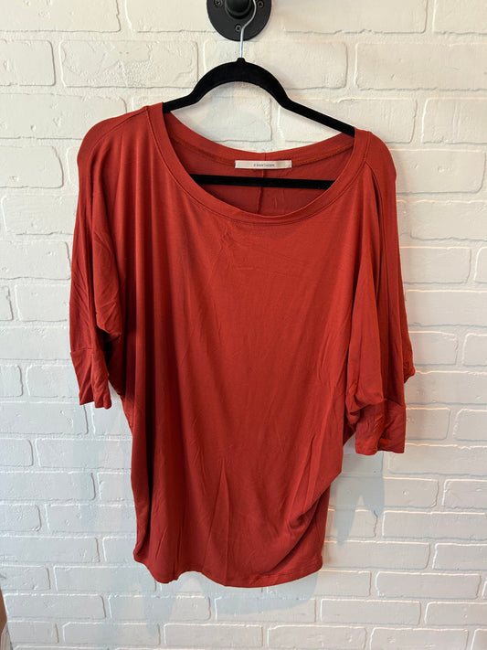 Top 3/4 Sleeve By 41 Hawthorn In Orange, Size: L