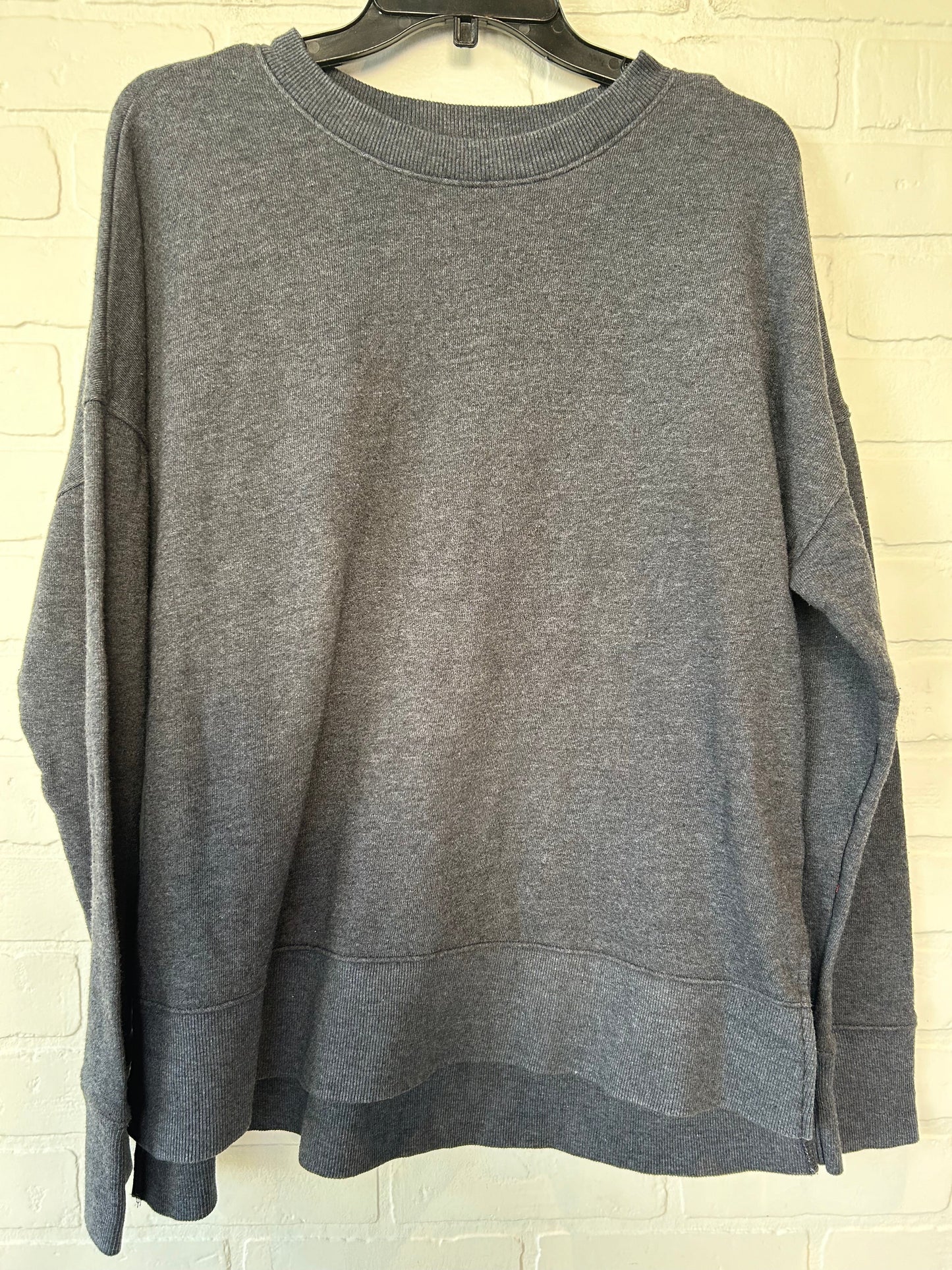 Sweatshirt Crewneck By Time And Tru In Grey, Size: L