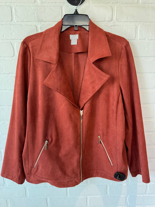 Jacket Other By Chicos In Orange, Size: L