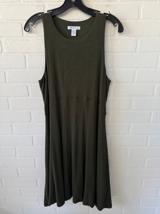 Athletic Dress By Athleta In Green, Size: L