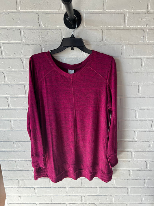 Sweater By Chicos In Pink, Size: L