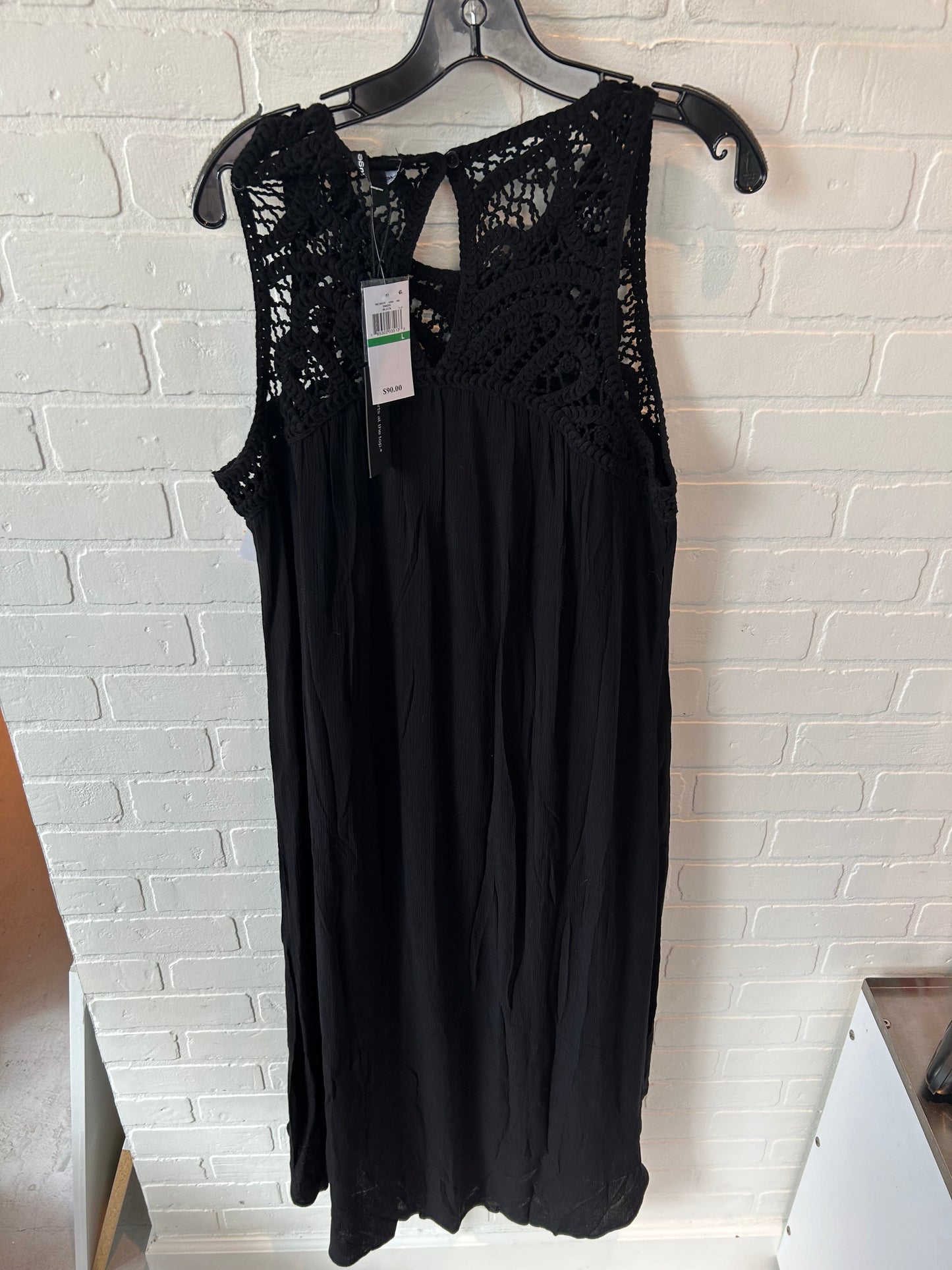 Dress Casual Maxi By Cable And Gauge In Black, Size: L