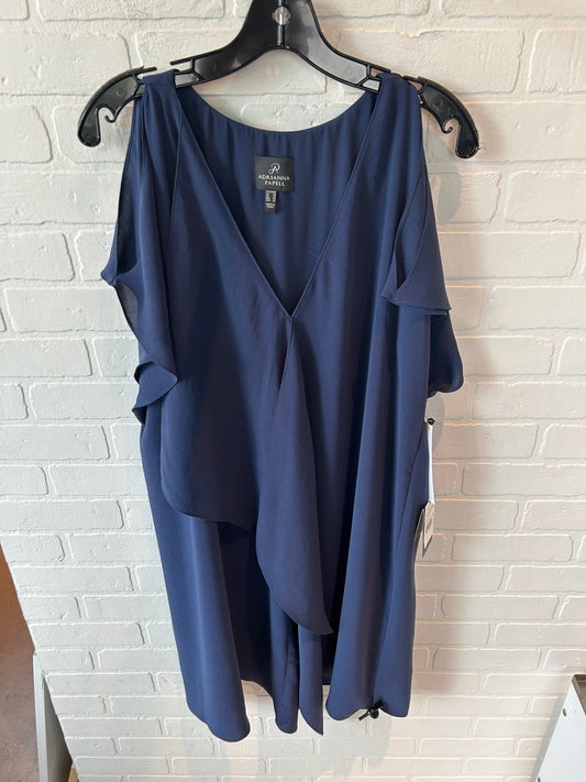 Dress Party Midi By Adrianna Papell In Blue, Size: 1x