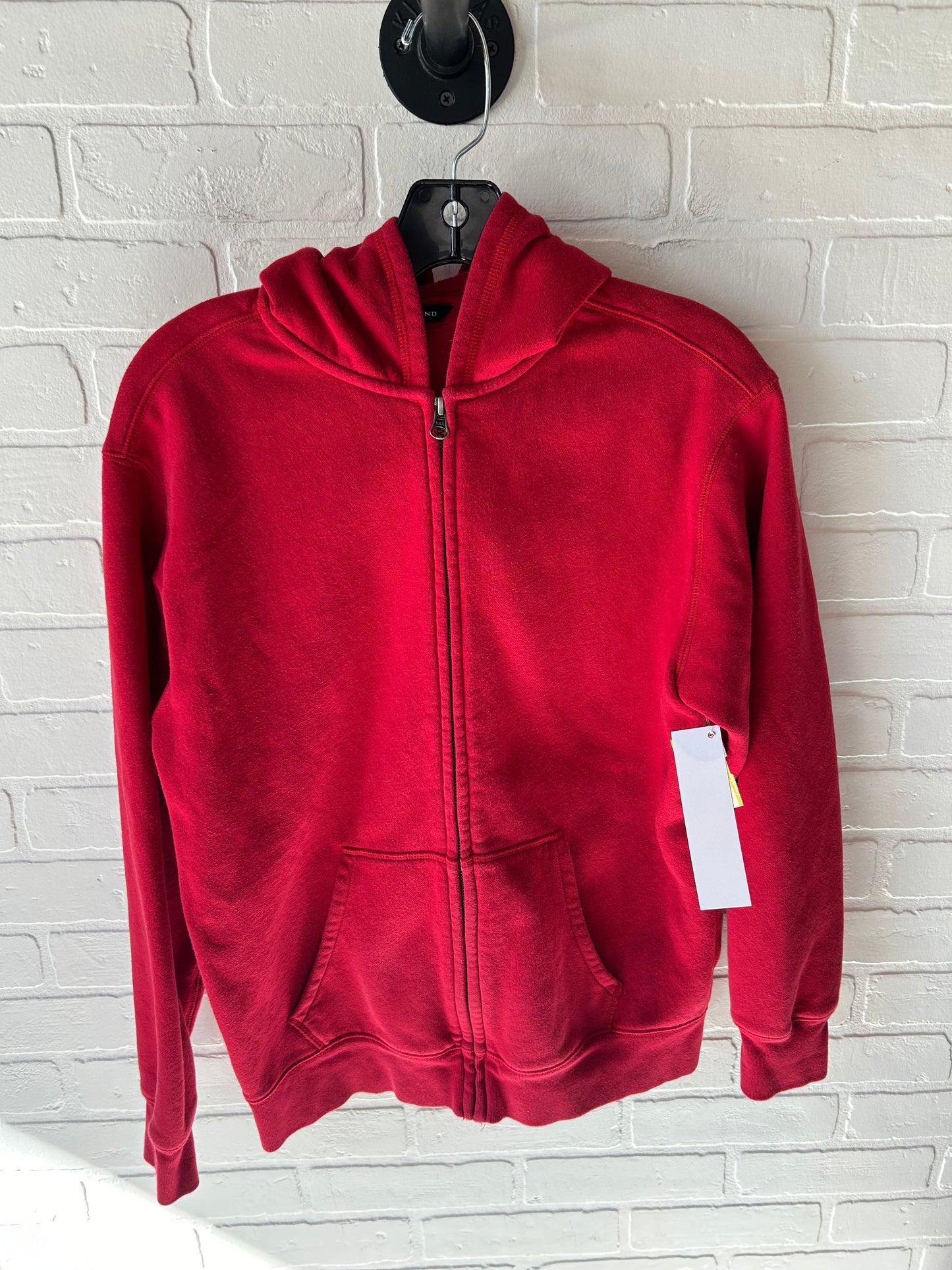 Sweatshirt Hoodie By Lands End In Red, Size: S