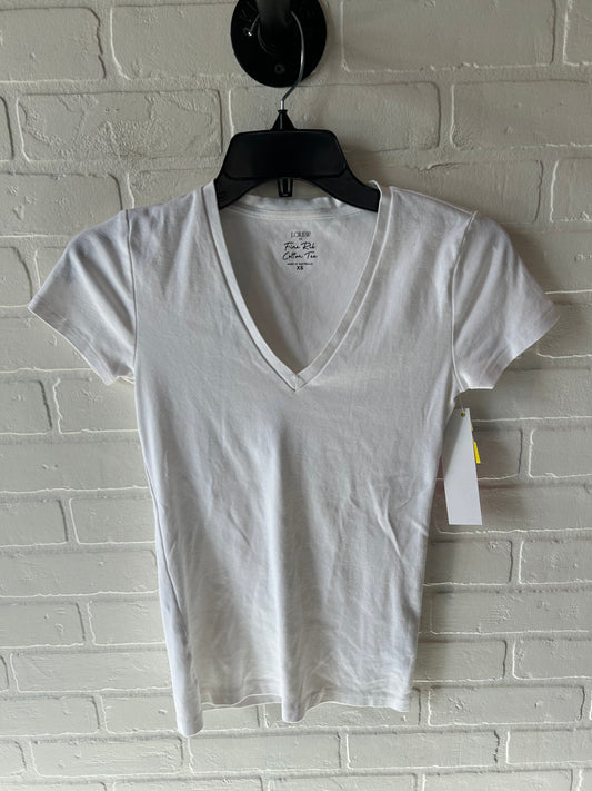 Top Short Sleeve Basic By J. Crew In White, Size: Xs