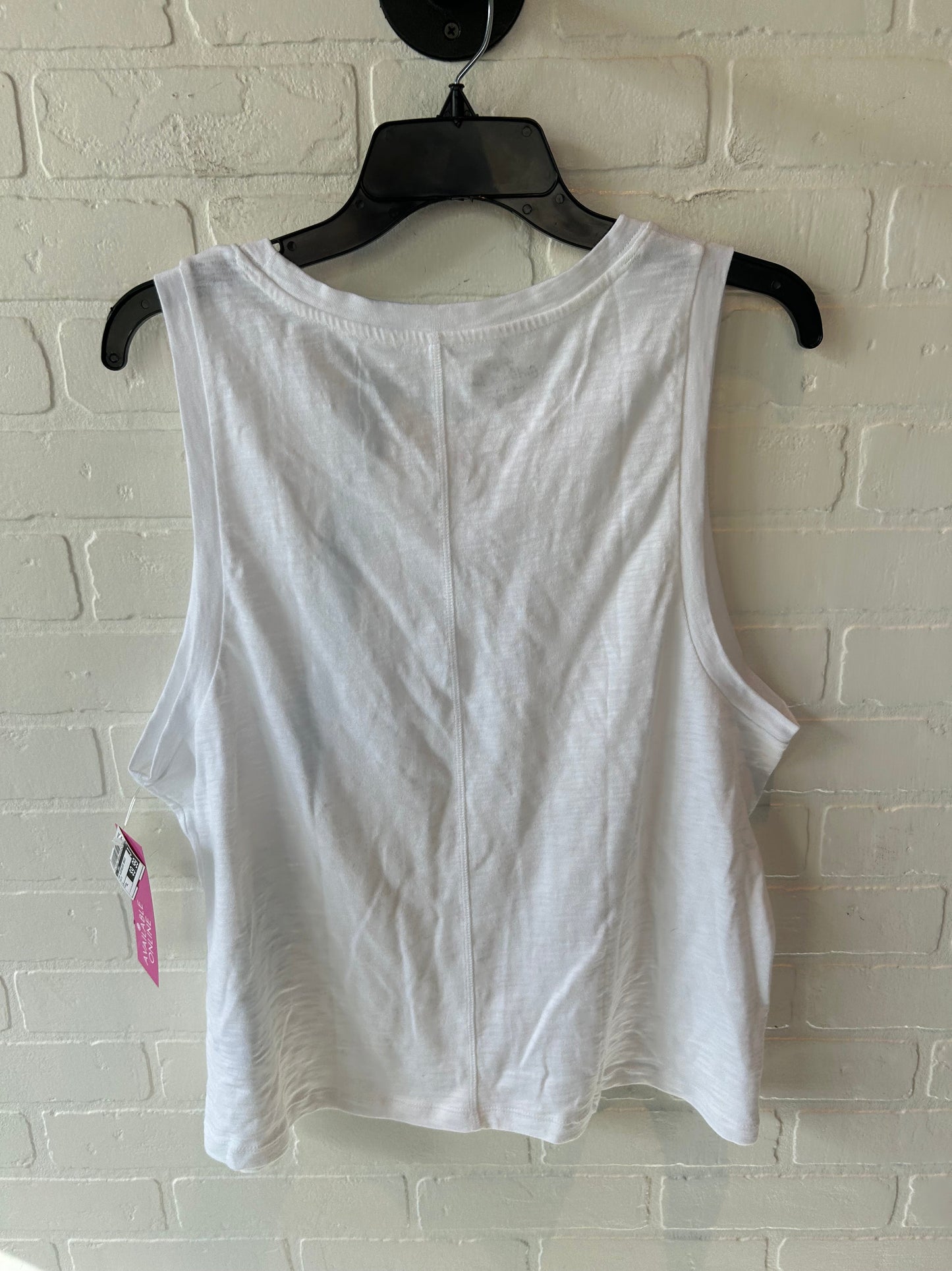 Top Sleeveless Basic By J. Crew In White, Size: Xl