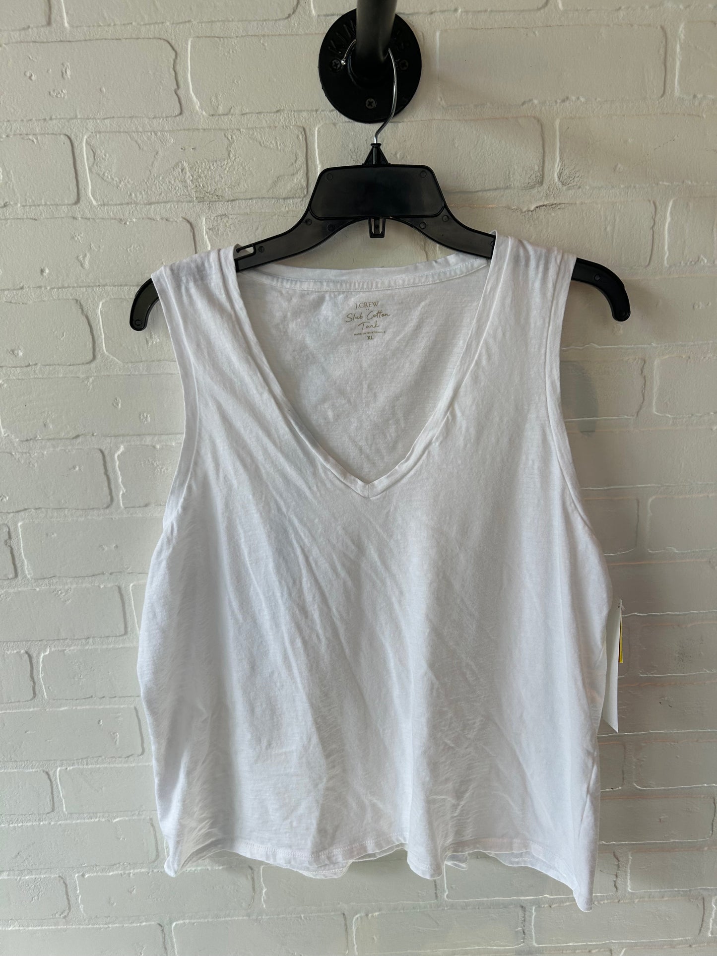 Top Sleeveless Basic By J. Crew In White, Size: Xl