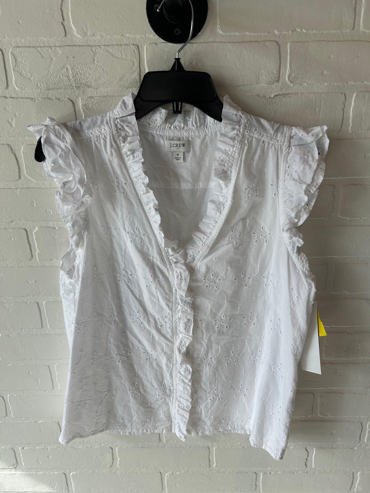 Top Sleeveless By J. Crew In White, Size: S