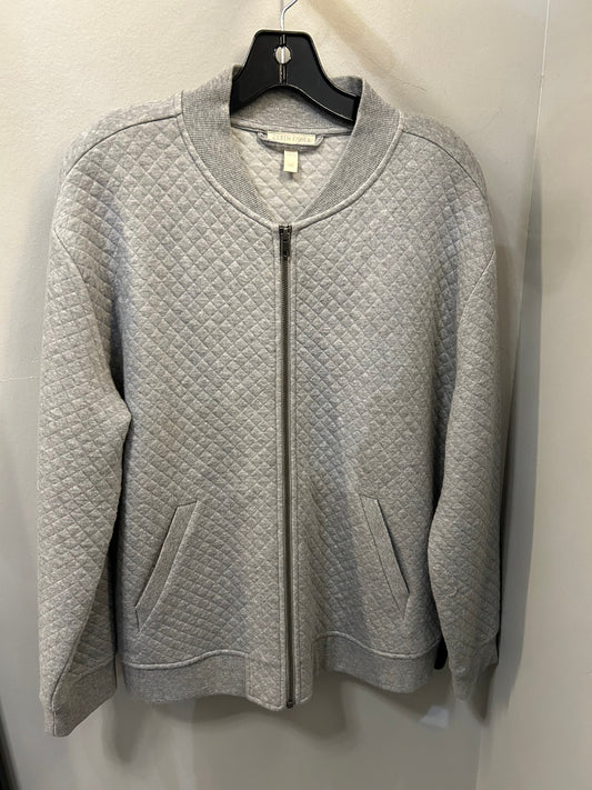 Sweatshirt Crewneck By Eileen Fisher In Grey, Size: L