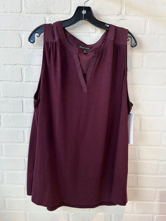 Top Sleeveless By 41 Hawthorn In Purple, Size: 3x