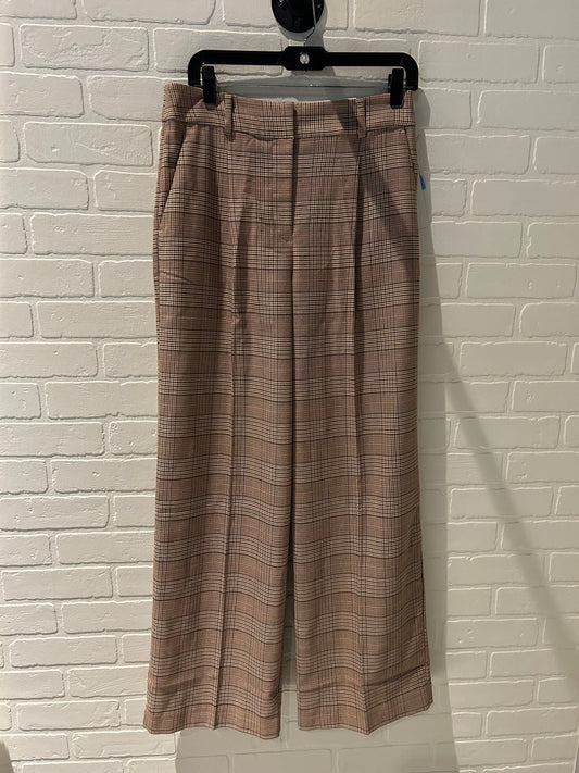 Pants Wide Leg By Loft In Brown & Cream, Size: 4