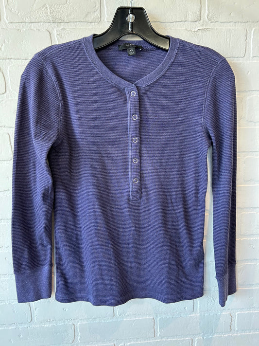 Top Long Sleeve By J. Crew In Purple, Size: Xs