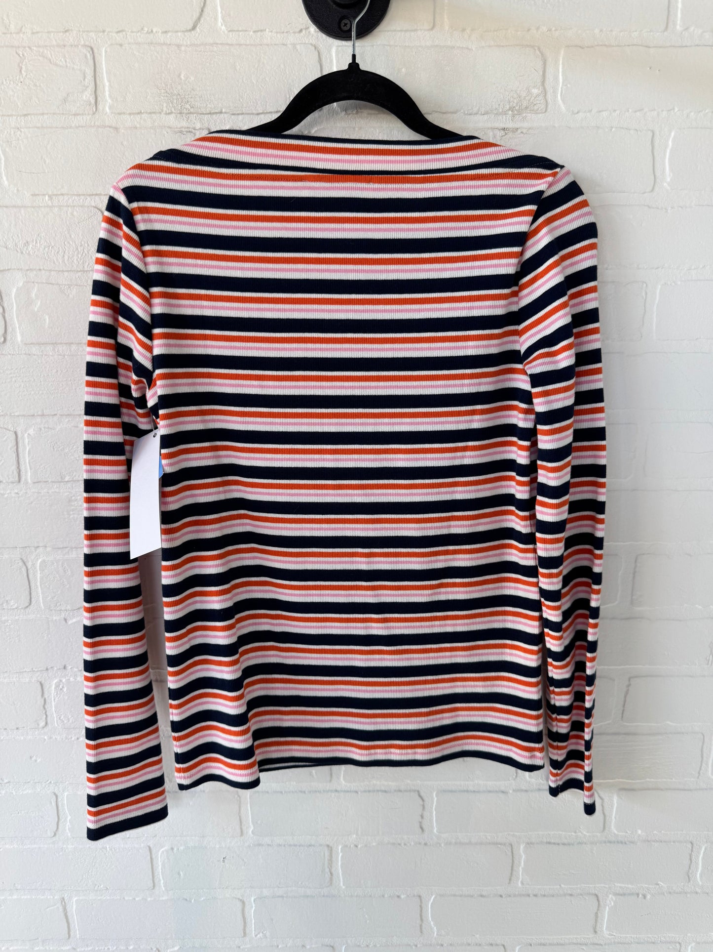 Top Long Sleeve By Loft In Striped Pattern, Size: M