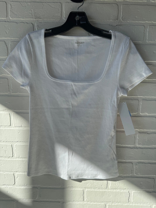 Top Short Sleeve Basic By Old Navy In White, Size: M