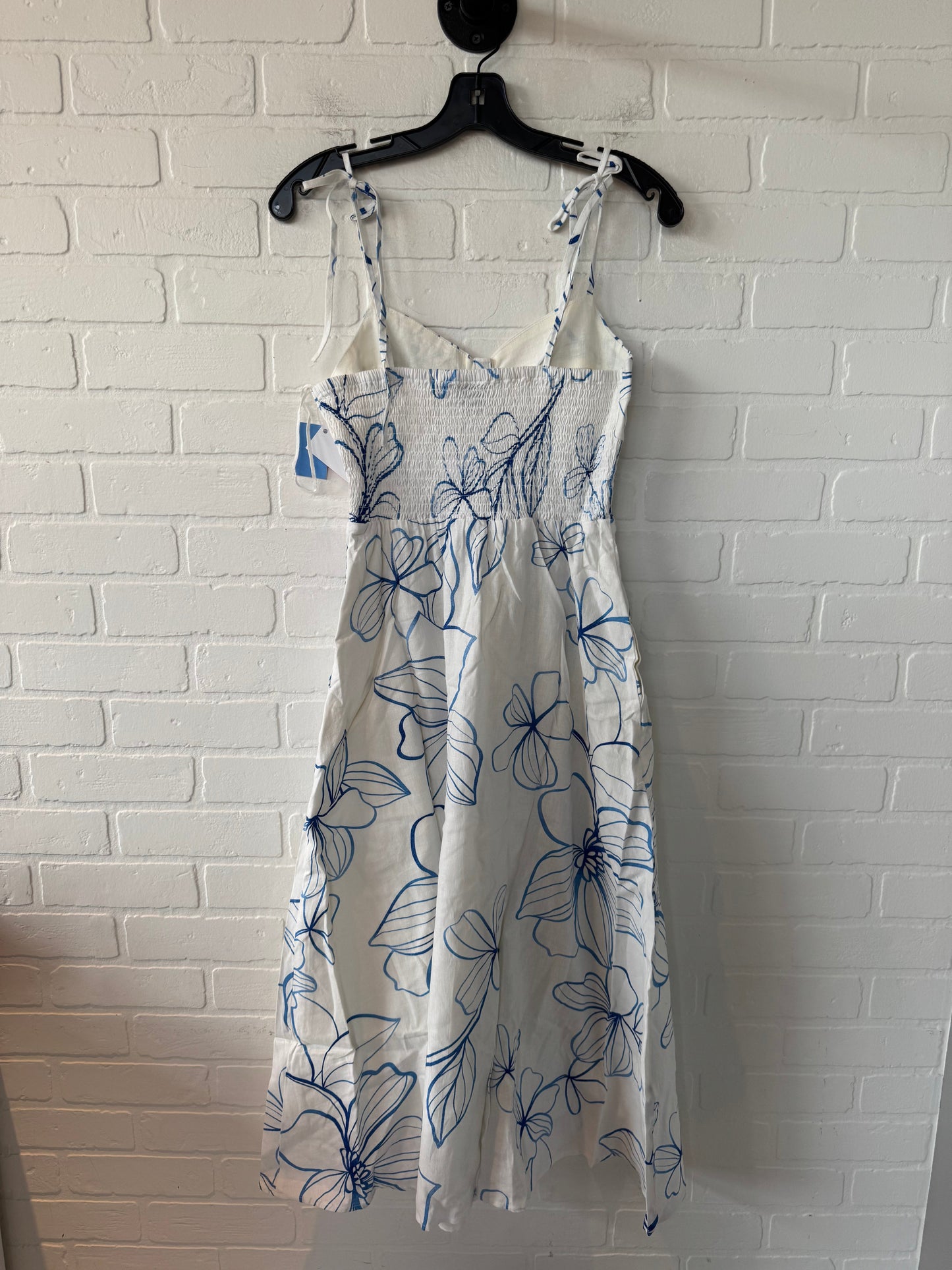 Dress Casual Midi By Gap In Blue & Cream, Size: S