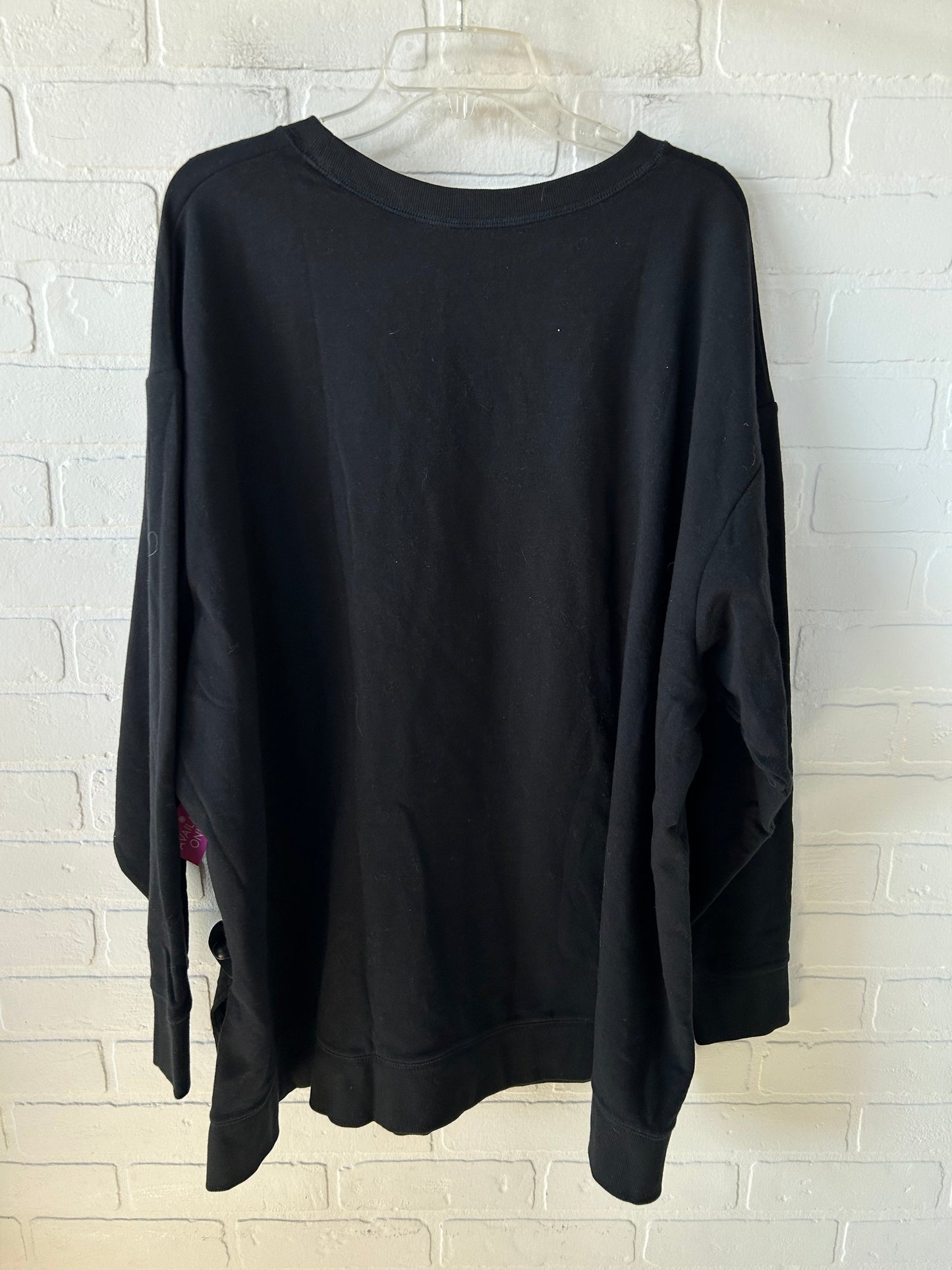 Sweatshirt Crewneck By Eddie Bauer In Black, Size: 3x