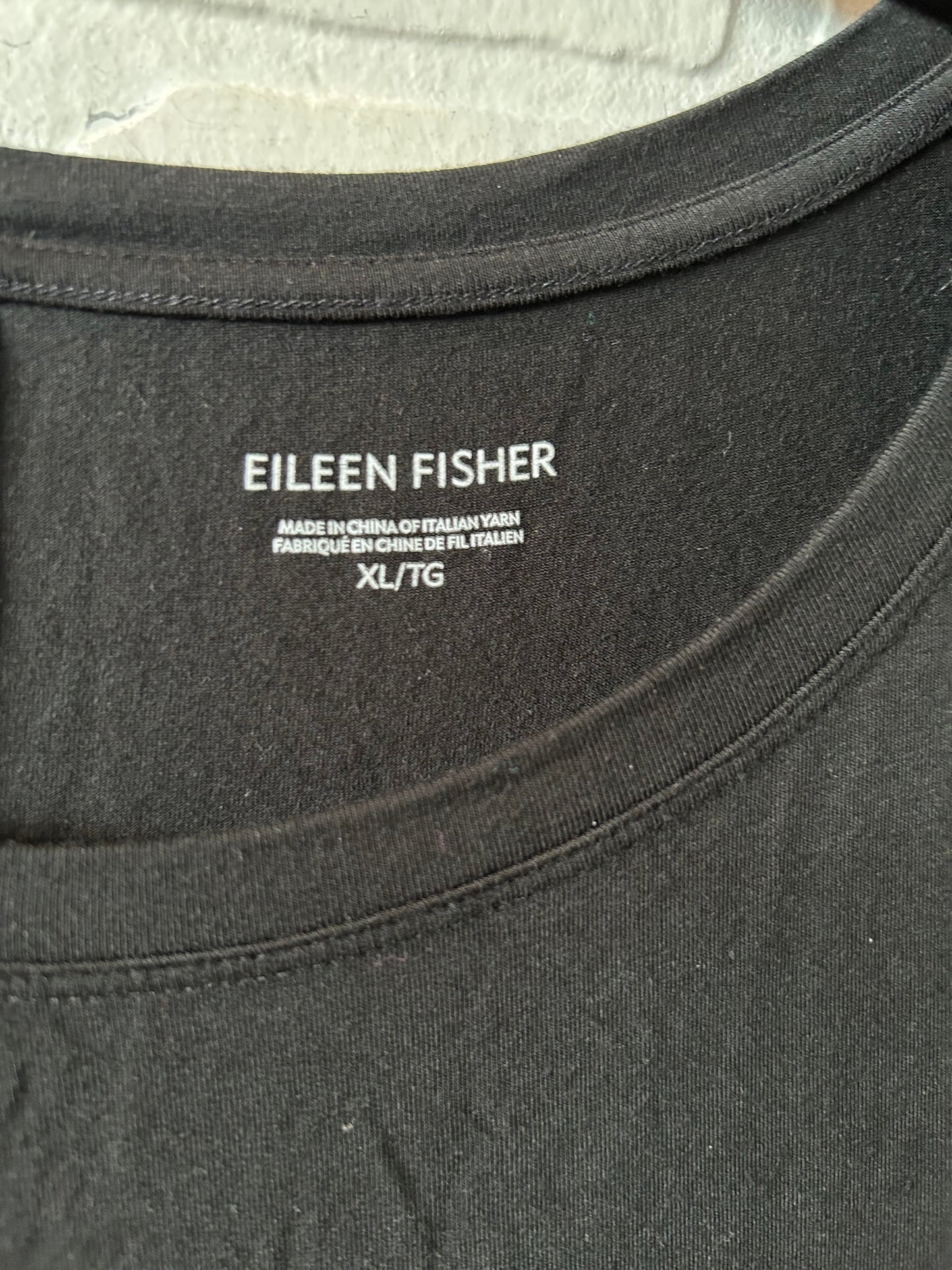 Dress Casual Short By Eileen Fisher In Black, Size: Xl