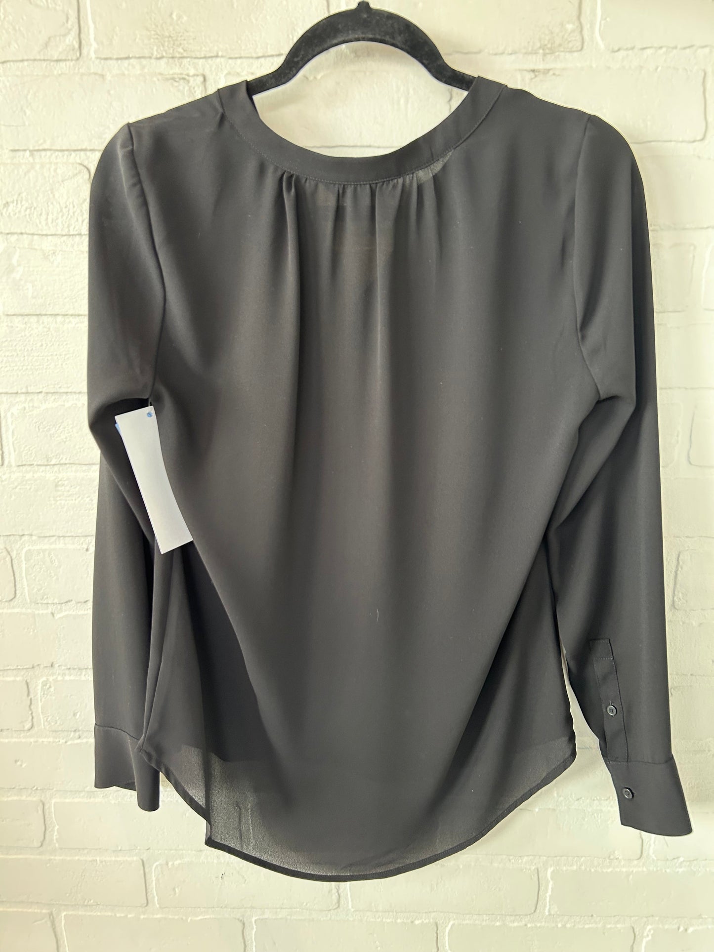 Top Long Sleeve By Express In Black, Size: Xs