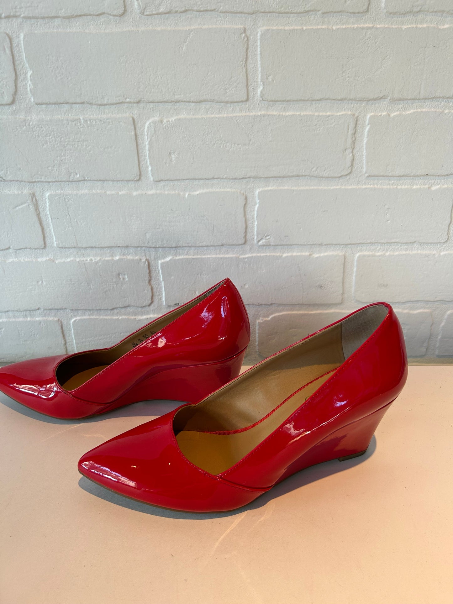 Shoes Heels Wedge By Franco Sarto In Red, Size: 6.5