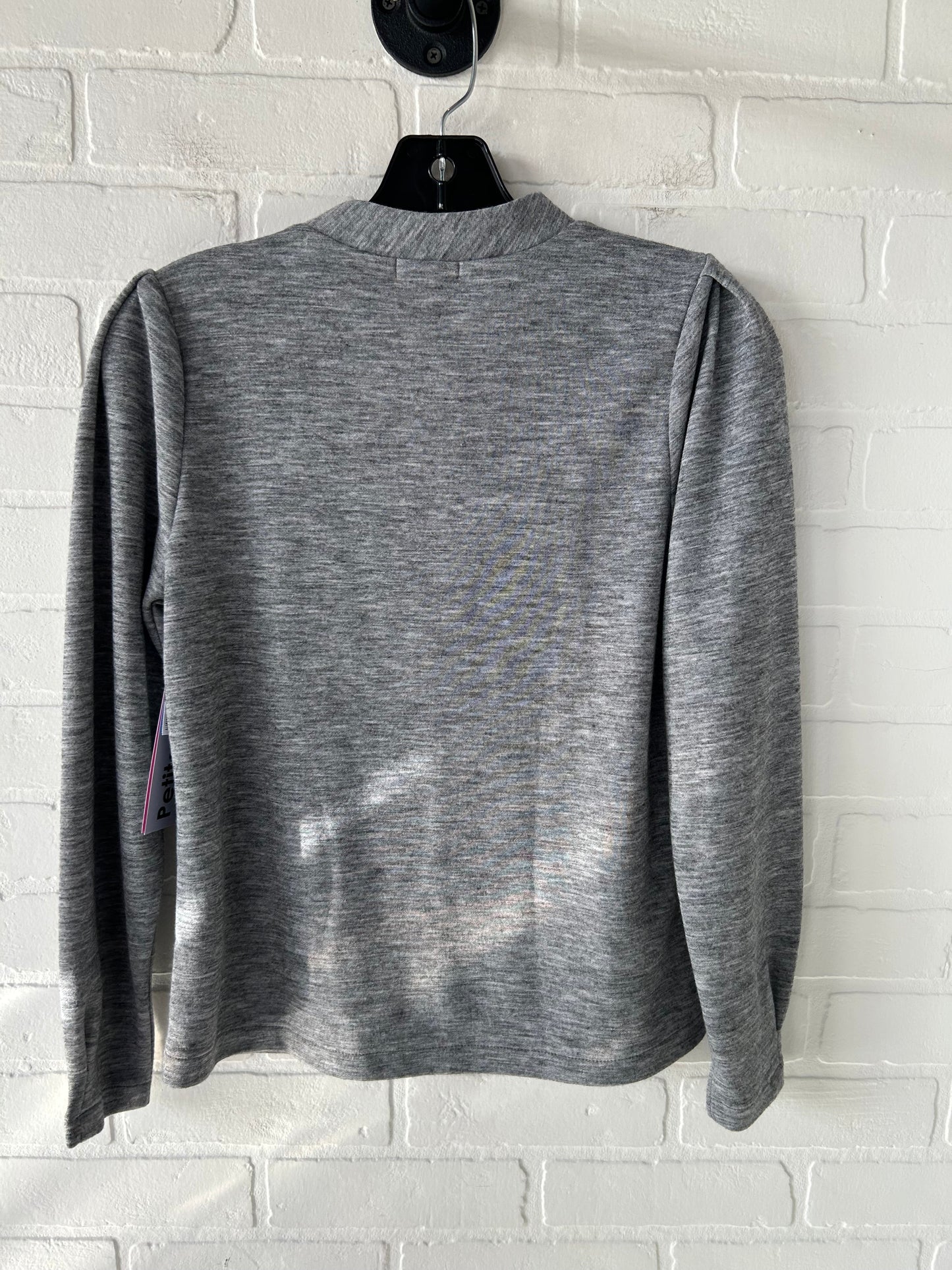 Top Long Sleeve By Ann Taylor In Grey, Size: Xsp